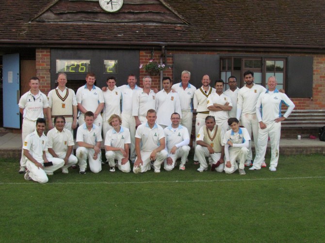 The two teams together