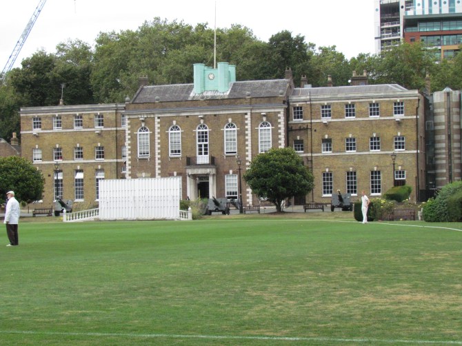 At the Artillery ground