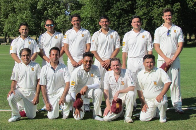 Back: Tabrez Khan, Sid Chhibbar, Deepak Ramachandra, Saurav Sen, Atif Yusuf, Bernard van Vuuren Front: Ali Bilgrami, Nikhil Dhokia, Eddy Barreto, Matt Marshall, Abid Bilgrami
