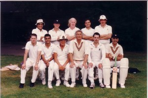 MUNICH 1991 Back: Vinoo Nath, Scott Ide, Fred Kensey, Vivek Rattan, Charles Noakes. Front: Andy Day, Bilu Mehta, Jack Hyams, Michael Blumberg, Tony Brennan, Sunil Amar.